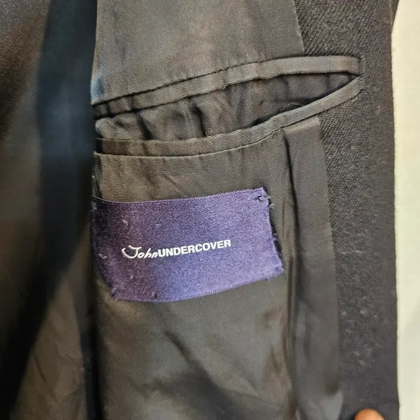 [BUNJANG] JohnUNDERCOVER Wool Blend Cut-off Detail Single Coat / 존 언더커버 JohnUNDERCOVER 울 블렌드 코트