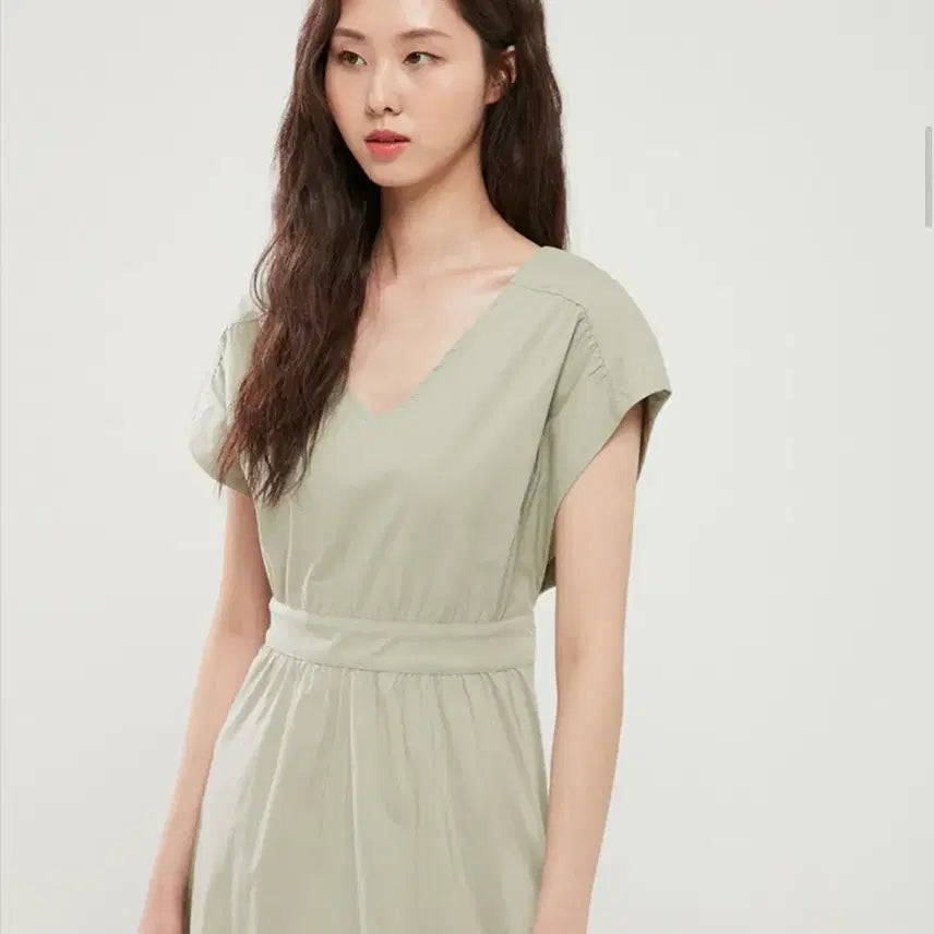 [BUNJANG] LAP Black V-Neck A-Line Midi Dress / LAP 브랜드 원피스