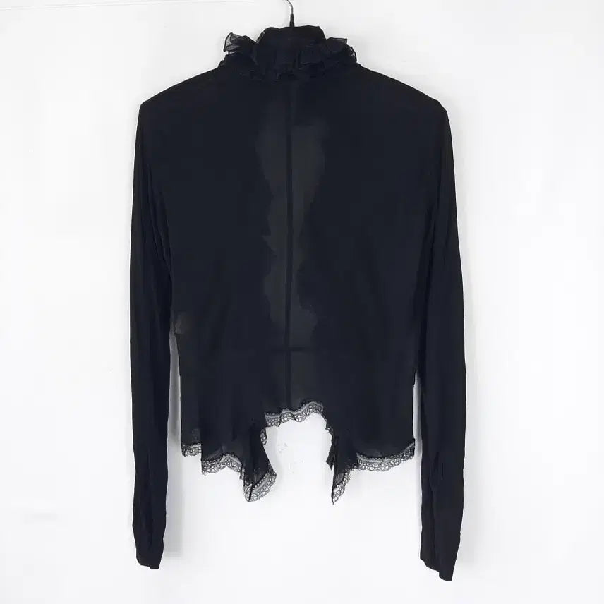 [SOLD OUT] 로베르토카발리 실크배색 프릴 가디건 38