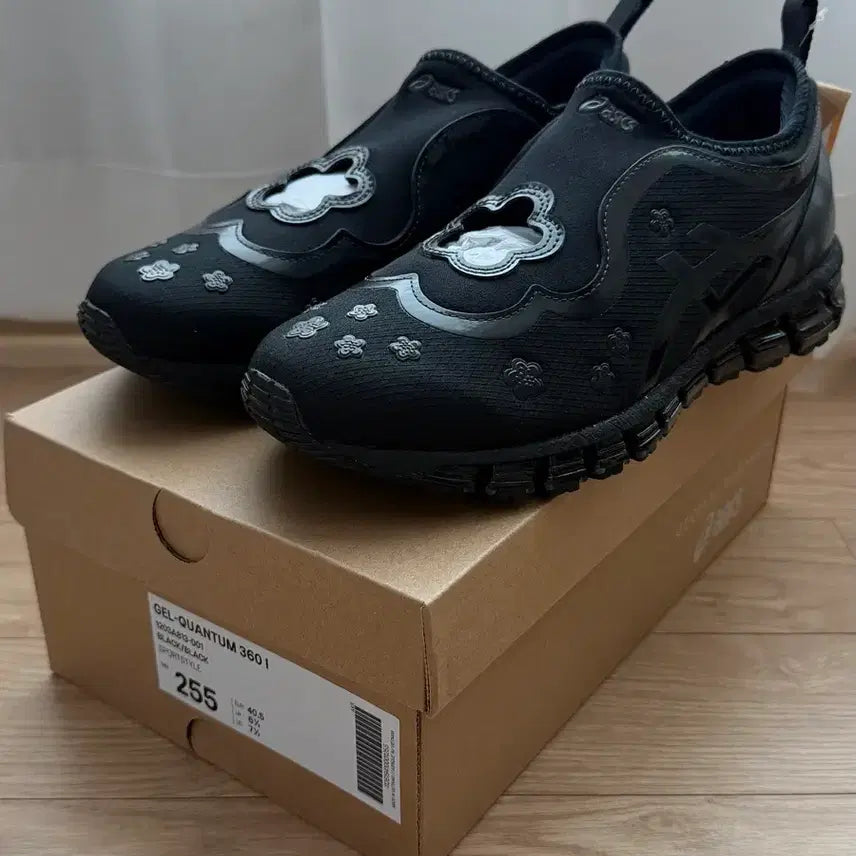 [BUNJANG] Asics x Cecilie Bahnsen Gel Quantum 360 I Black Sneakers / [255] 아식스 X 세실리에반센 젤 퀀텀 360 I 블랙
