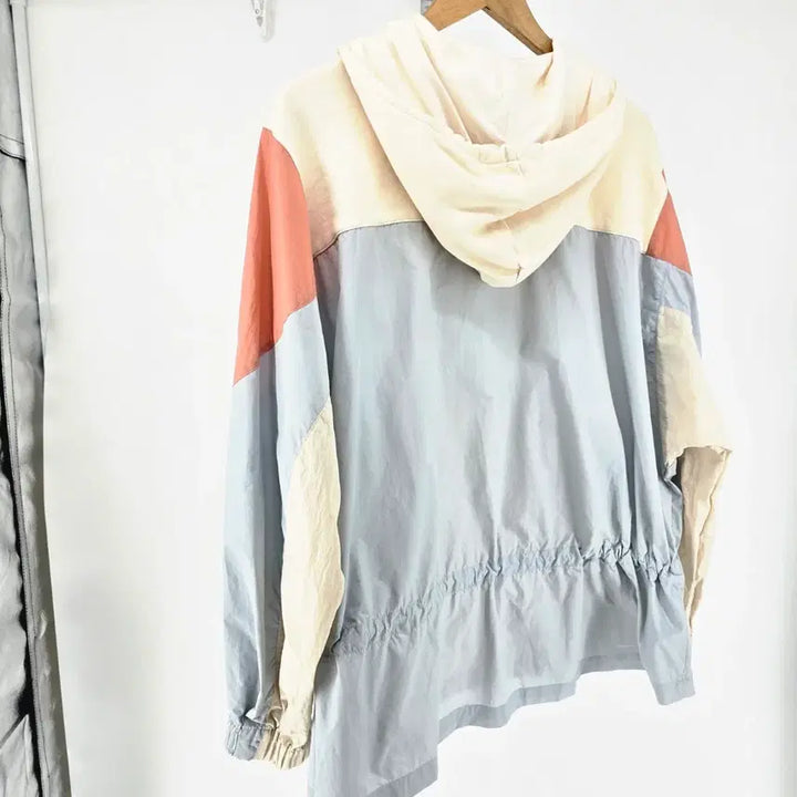 [BUNJANG] System Color Block Hooded Windbreaker / 시스템 컬러 블록 후드 윈드브레이커 [B40829]