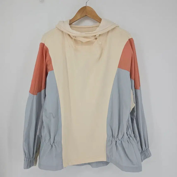[BUNJANG] System Color Block Hooded Windbreaker / 시스템 컬러 블록 후드 윈드브레이커 [B40829]
