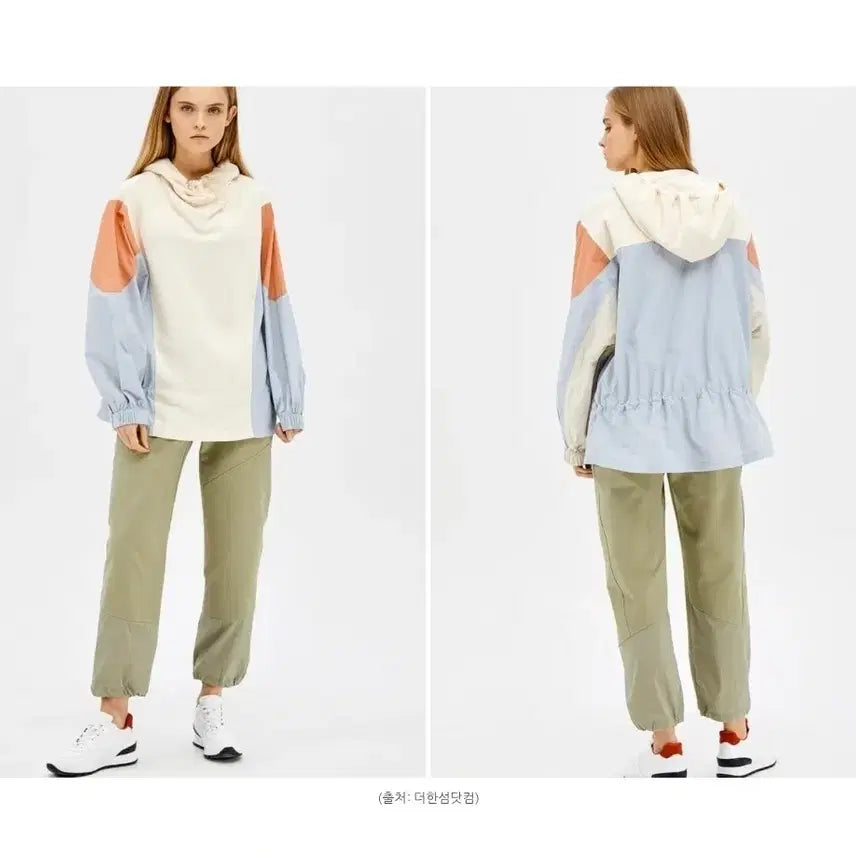 [BUNJANG] System Color Block Hooded Windbreaker / 시스템 컬러 블록 후드 윈드브레이커 [B40829]