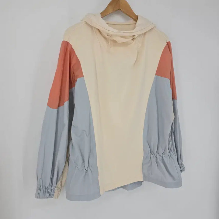 [BUNJANG] System Color Block Hooded Windbreaker / 시스템 컬러 블록 후드 윈드브레이커 [B40829]