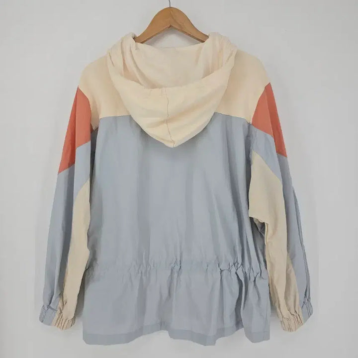 [BUNJANG] System Color Block Hooded Windbreaker / 시스템 컬러 블록 후드 윈드브레이커 [B40829]