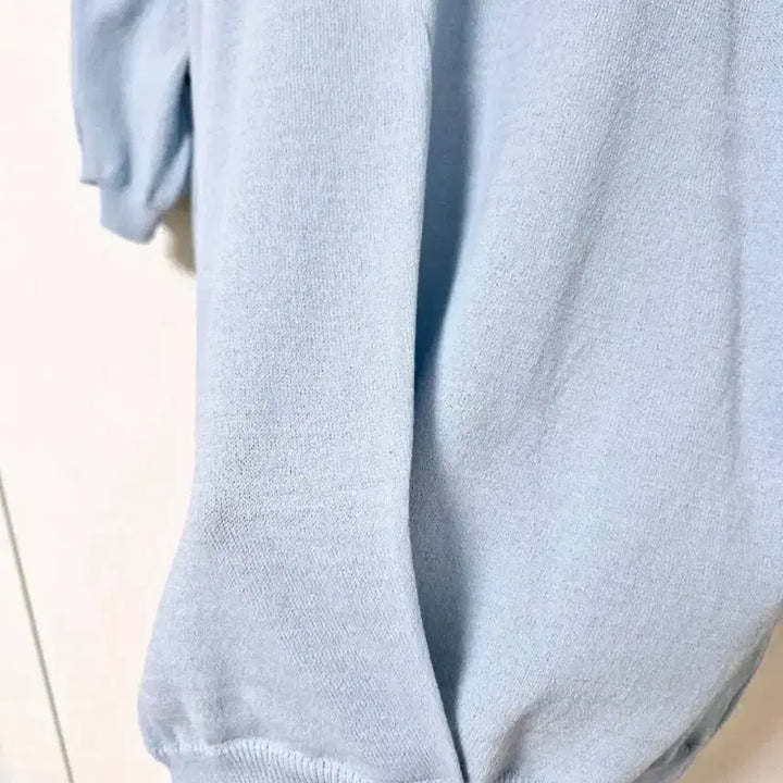 [BUNJANG] Monoha V-Neck Short Sleeve Knit Top / (새상품) 모노하 브이넥 반팔티