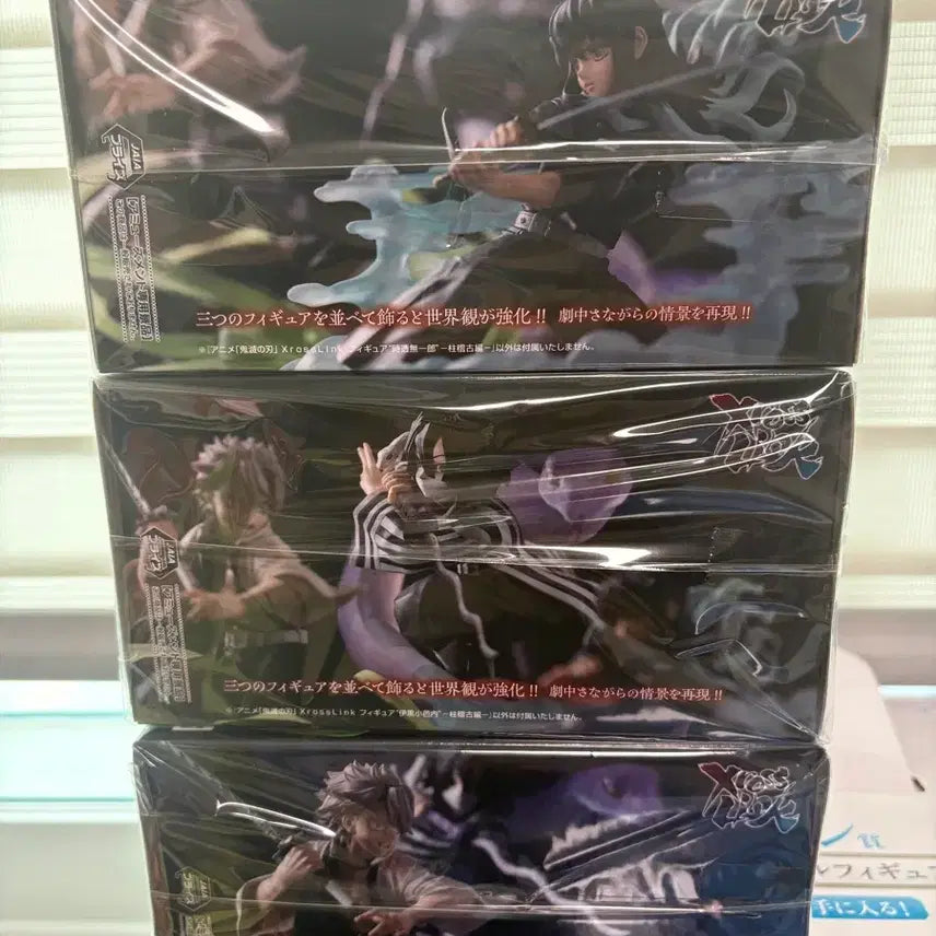 [BUNJANG] Sega Demon Slayer XrossLink Figure 3-Piece Set / 세가 귀멸의 칼날 XrossLink 피규어 3종 무이치로 사네미 오바나이
