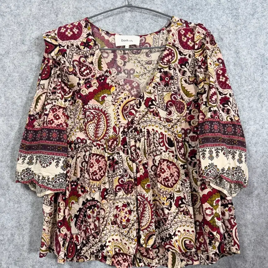 [BUNJANG] ba&amp;sh Pattern Blouse / ba&amp;sh 패턴 블라우스