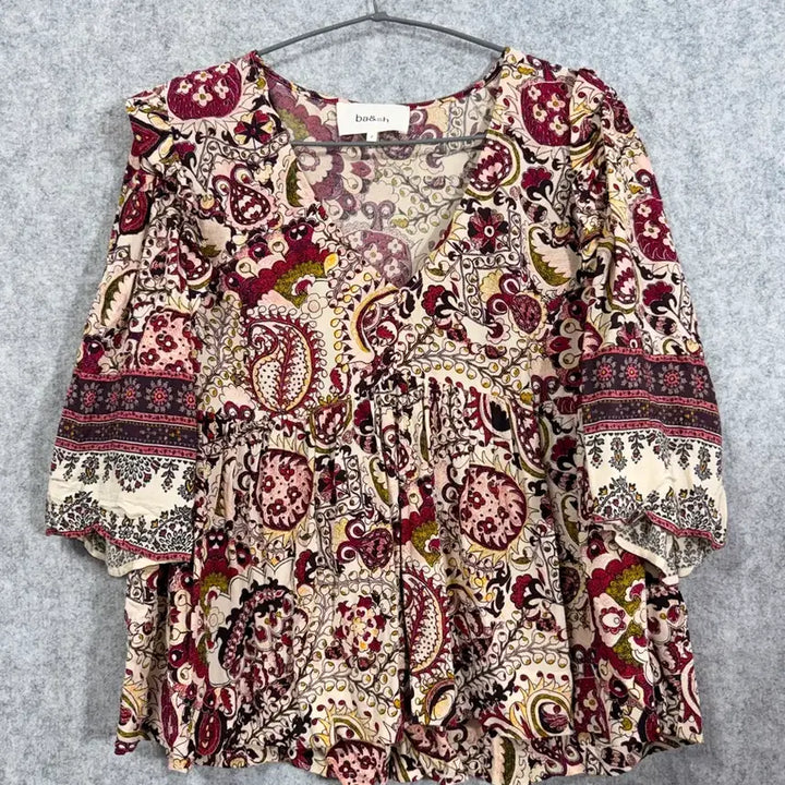 [BUNJANG] ba&amp;sh Pattern Blouse / ba&amp;sh 패턴 블라우스