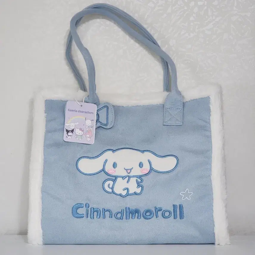 [BUNJANG] Sanrio Cinnamoroll Tote Bag Blue / 산리오 시나모롤 토트백 가방 블루