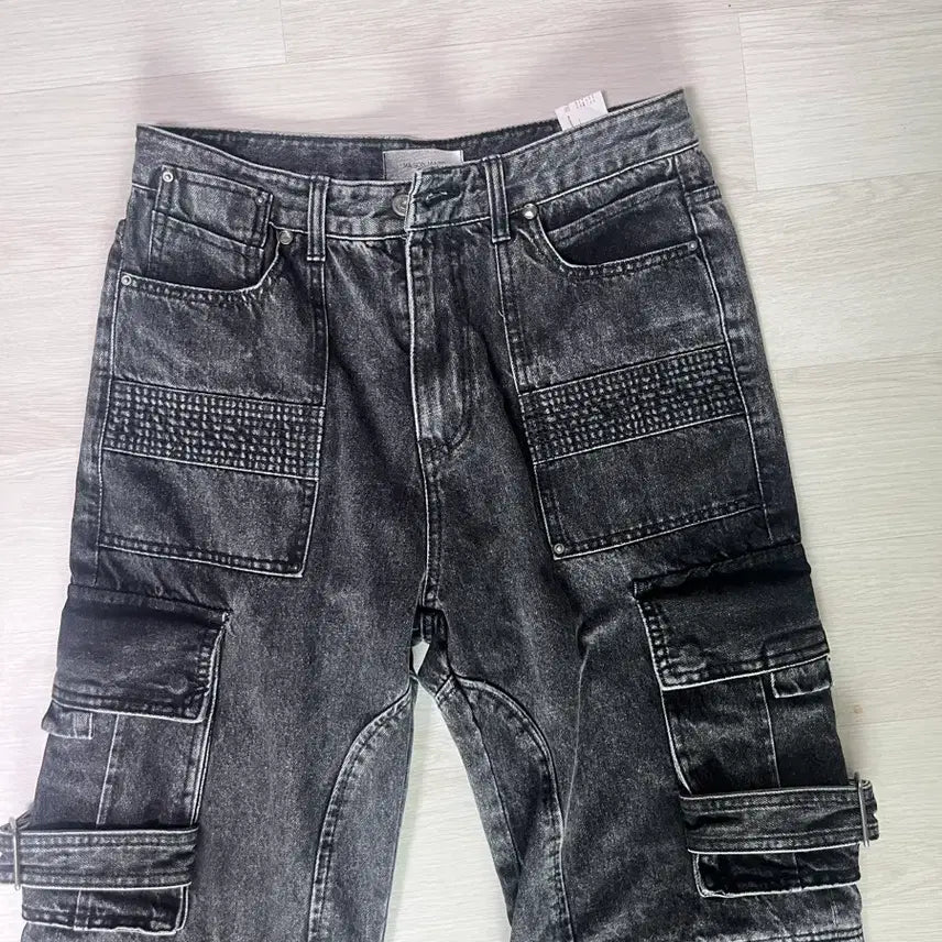 [BUNJANG] Maison Minetou TECHNICAL CARPENTER WIDE DENIM / 48)메종미네드 TECHNICAL CARPENTER WIDE DENIM