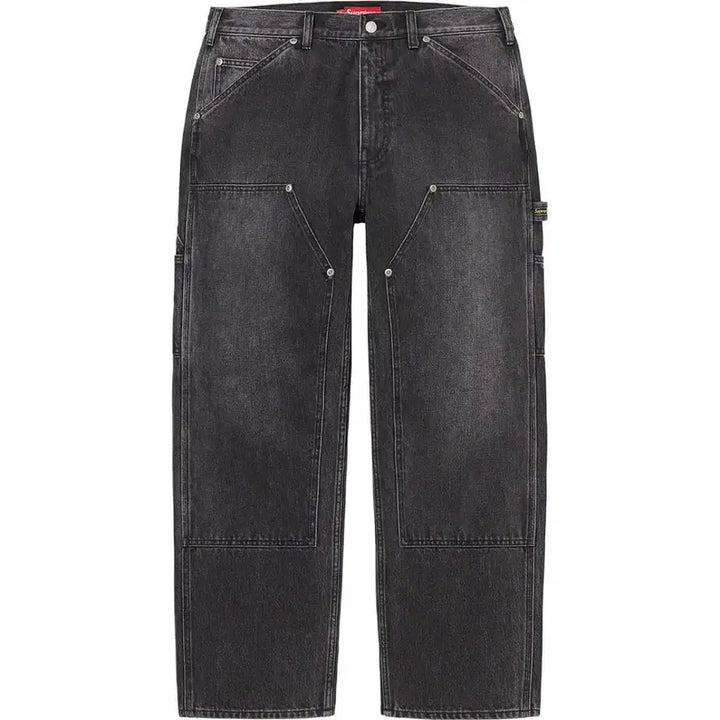 [BUNJANG] Supreme 23SS Double Knee Black Denim Jeans (Size 34) / [34] 23ss 슈프림 더블니 흑청 supreme