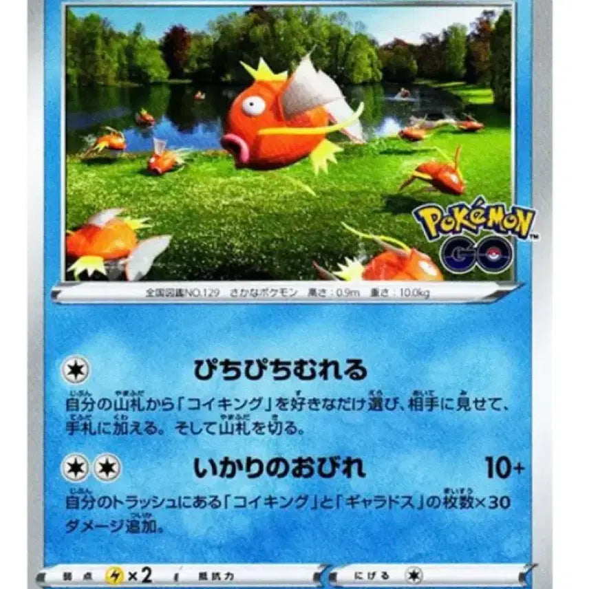 [BUNJANG] Magikarp Japanese Pokemon Card / 포켓몬고 잉어킹 카드 일판