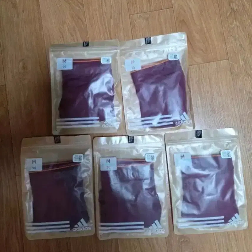 [BUNJANG] Adidas Boxer Briefs (Set of 5) - Size 95(M) / 미개봉 아디다스 드로즈 98(5개)