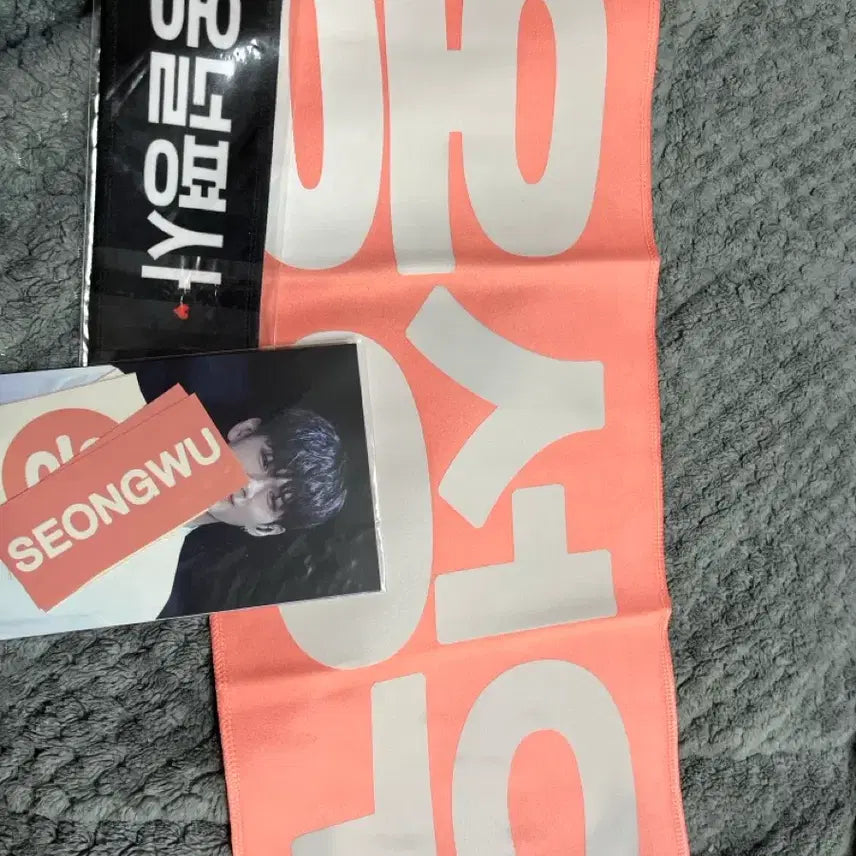 [BUNJANG] Wanna One Ong Seong Wu Slogan + Postcards Bundle / 워너원 옹성우 슬로건+포트엽서여러장 외