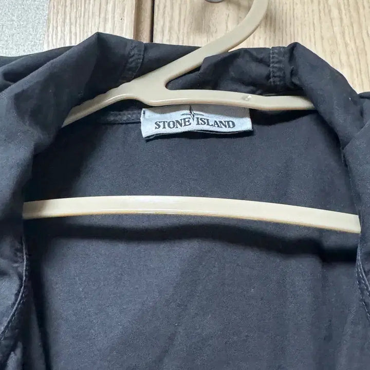 [BUNJANG] Stone Island 114WN Brushed Cotton Canvas Hooded Overshirt Navy Blue / 스톤 아일랜드 114WN 브러쉬드 코튼 캔버스 후드 오버셔츠 네이비 블루