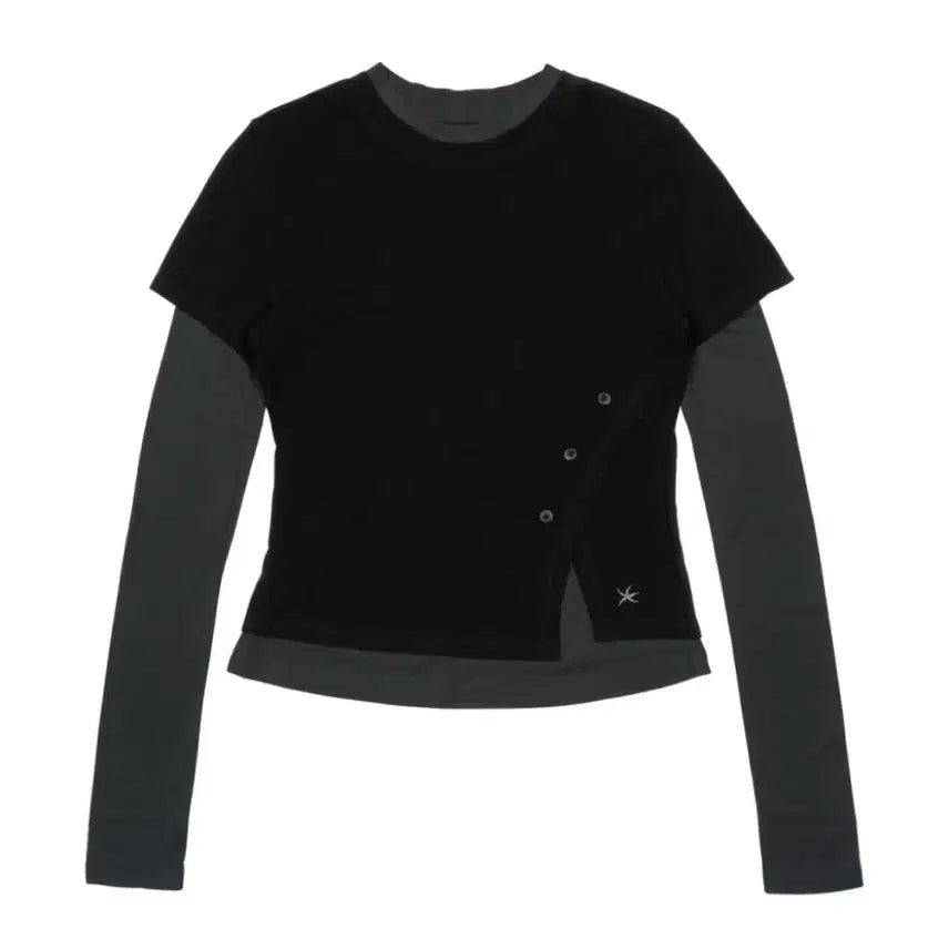 [BUNJANG] The Coldest Moment TCM Layered Button Long Sleeve / 더콜디스트모먼트 TCM layered button long sleeve