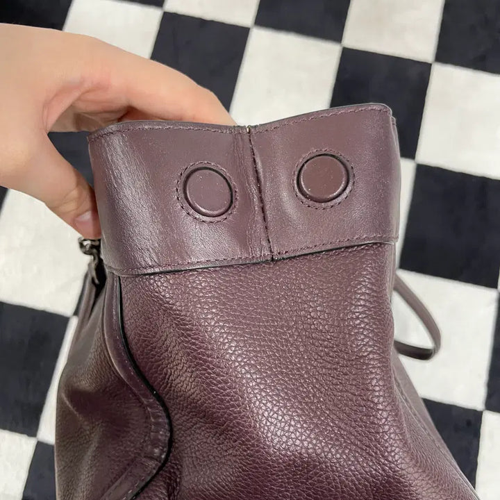 [BUNJANG] COACH Turnlock Edie Leather Chain Shoulder Bag / COACH 코치 턴락 이디 레더 체인 숄더백