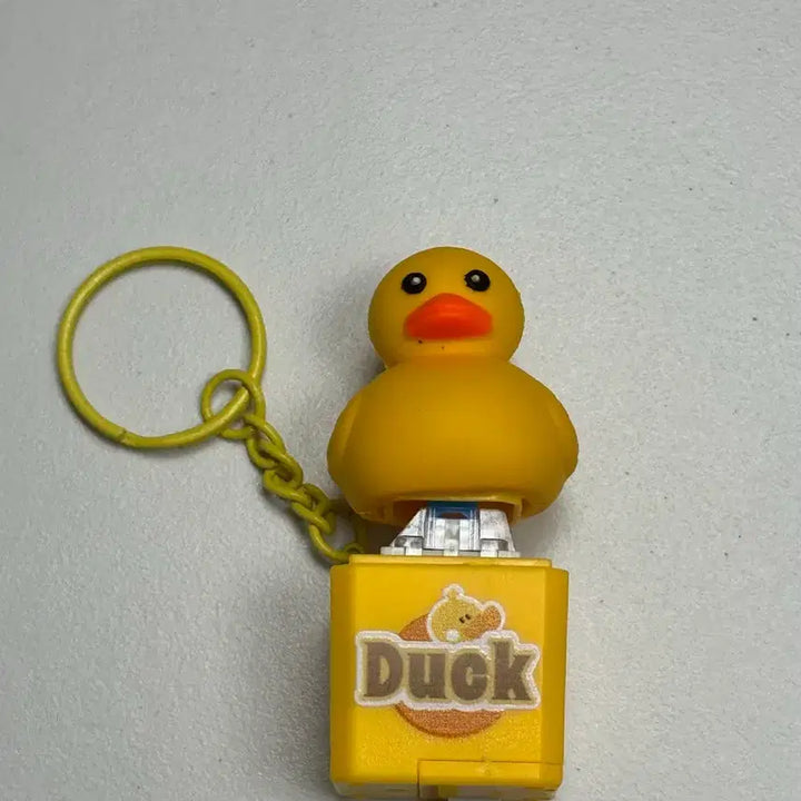 [BUNJANG] Animal Keycap Keychain - Duck / 불빛과 소리나는 딸깍이 애니멀 키캡 키링 오리