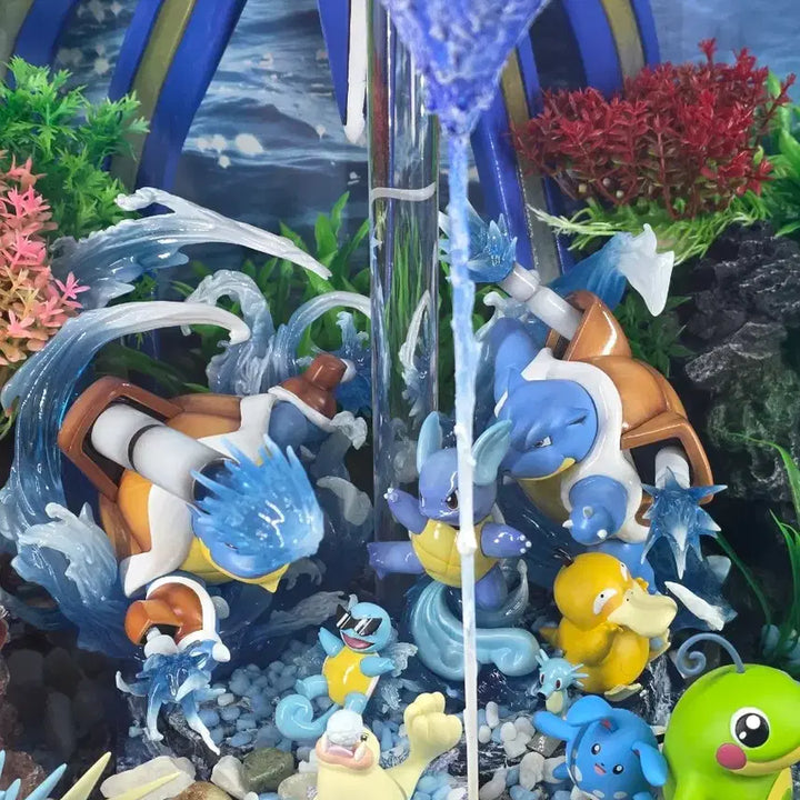 [BUNJANG] GBA Kingdra Full Set Pokemon Resin Statue / GBA 거북왕 풀셋 포켓몬 레진