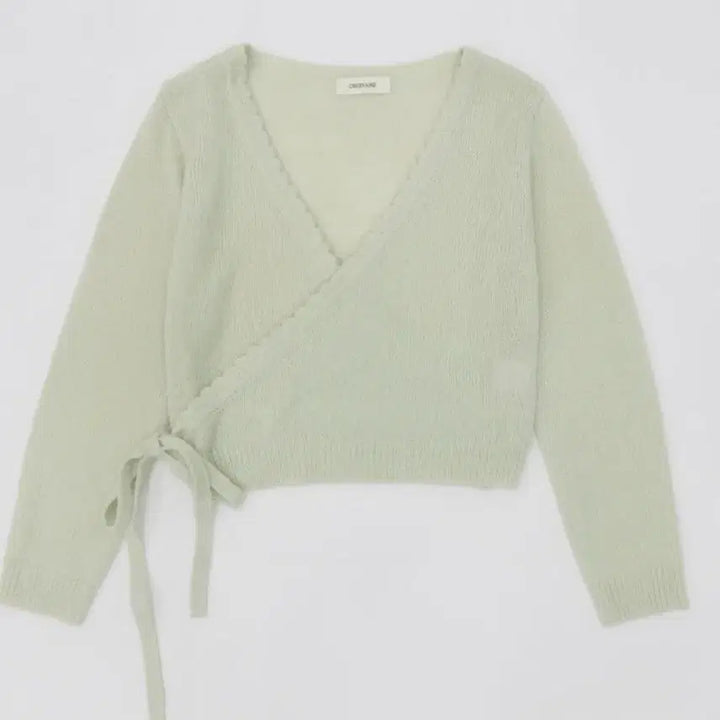 [BUNJANG] Ganaesra Wrap Knit Apple Green / 가내스라 랩 니트 애플그린