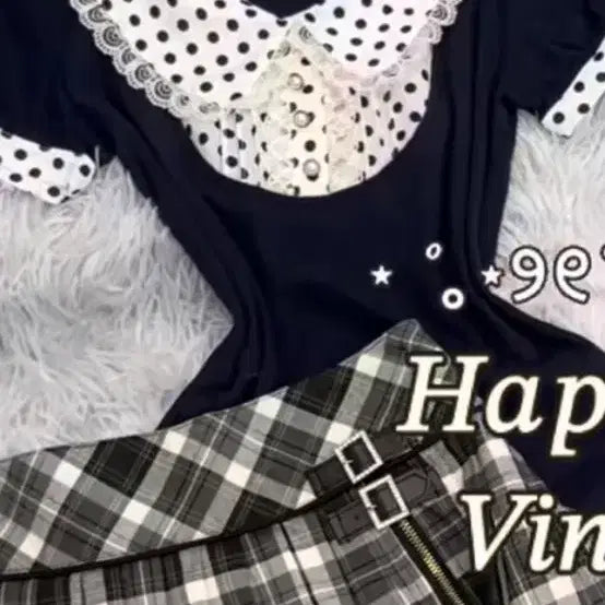 [BUNJANG] Cecil McBee Dot Mini Ribbon Short Sleeve / 세실맥비 도트 반팔 (유일매물)