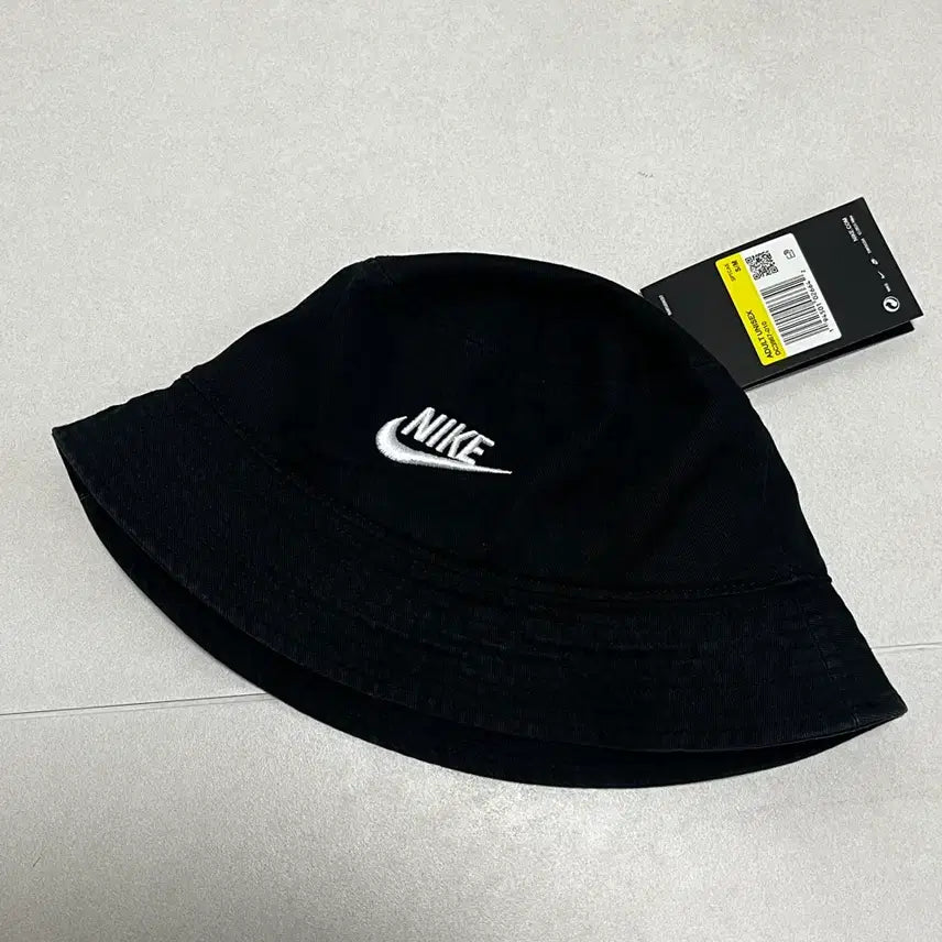 [BUNJANG] Nike Black Cotton Bucket Hat S/M / [새상품] 나이키 블랙 면 버킷햇 S/M