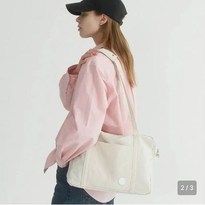[BUNJANG] Very Easy Zipup Shoulder Bag (Cream) / 베이 Very Easy Zipup (Cream) 백