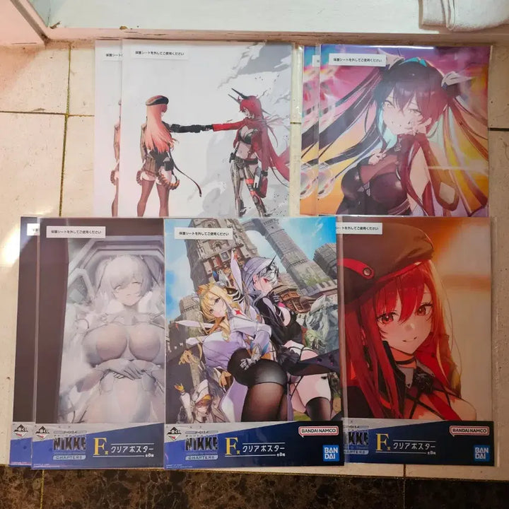 [BUNJANG] Nier: Automata Chapter 6 Ichiban Kuji Clear Poster Set / 니케 클리어 포스터 라피 레드후드 신데렐라 세이렌 이치방쿠지 제일복권