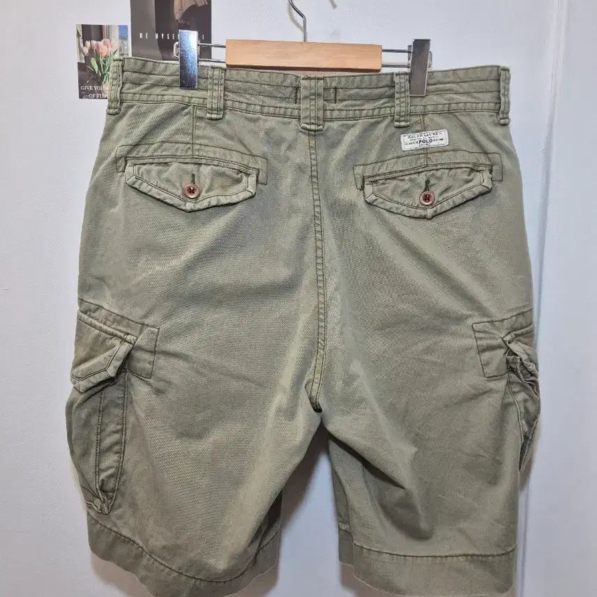 [BUNJANG] Polo Ralph Lauren Classic Khaki Cargo Shorts Size 36 / 폴로 랄프로렌의 클래식한 카키색 카고 반바지  36  사이즈