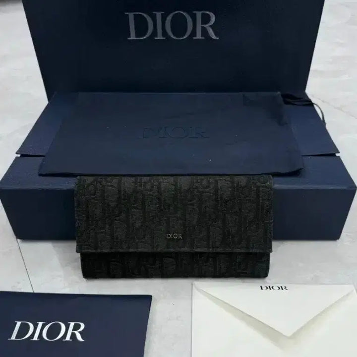 [BUNJANG] Dior Oblique Flap Long Wallet / 디올 오블리크 플랩 장지갑