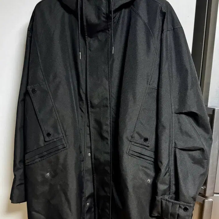 [BUNJANG] IL CORSO Black Oversized Mid Shell Parka Hooded Jumper Size 105 / 일꼬르소 IL CORSO 블랙 오버핏 미들 쉘파카 후드 점퍼 105사이즈