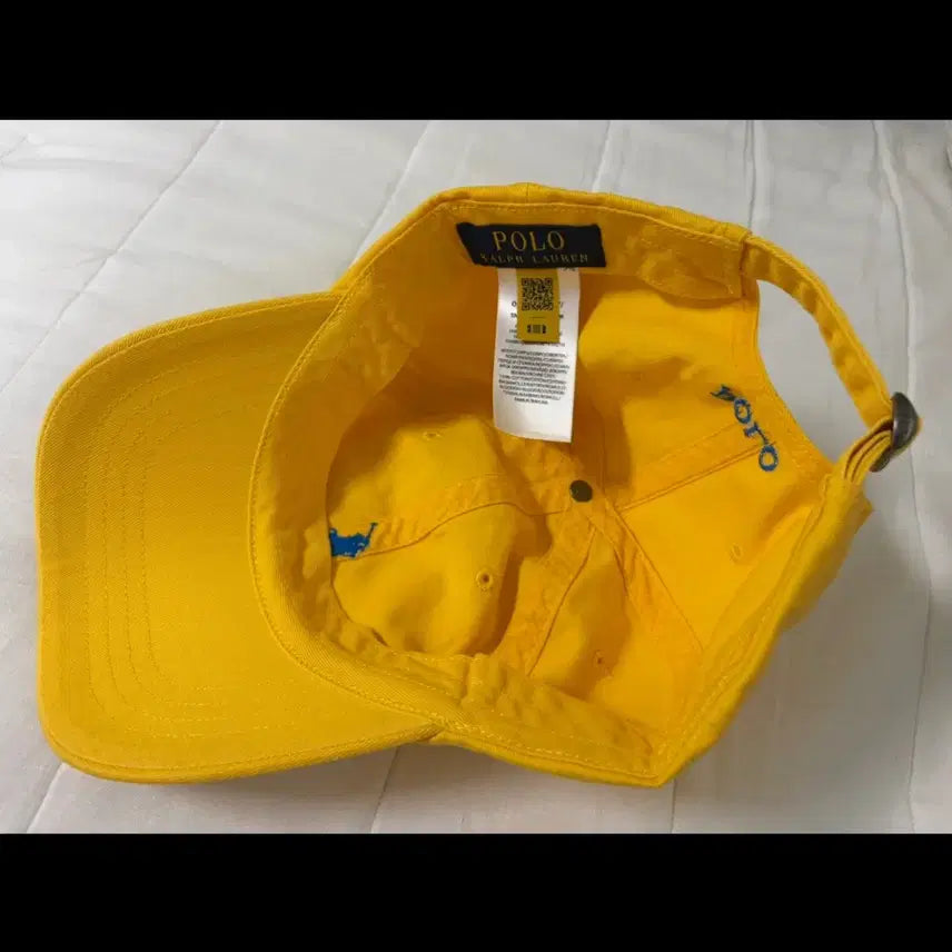 [BUNJANG] Polo Ralph Lauren Cotton Chino Baseball Cap Yellow Blue / [미착용] 폴로 랄프로렌 코튼 치노 베이스볼 캡 (정가 99,000원)