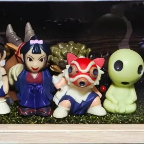 [BUNJANG] Studio Ghibli Princess Mononoke Finger Puppets 11-Piece Set / 지브리 원령공주 손가락인형 11개 set