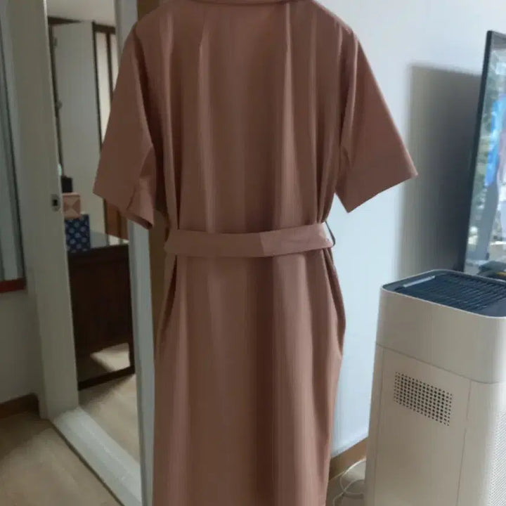 [BUNJANG] YESSE Beige Short-Sleeve Shirtdress / YESSE 베이지 반팔  원피스