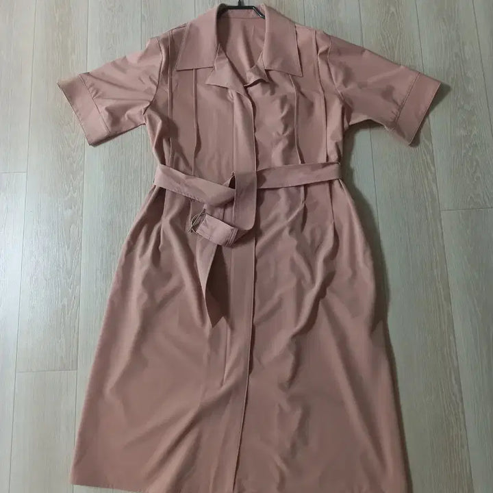 [BUNJANG] YESSE Beige Short-Sleeve Shirtdress / YESSE 베이지 반팔  원피스