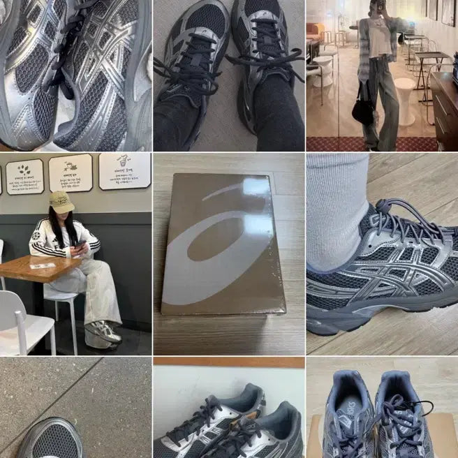 [BUNJANG] Asics Gel-1130 Steel Grey Pure Silver Sneakers / 아식스 젤 1130 스틸 그레이 퓨어 실버 240
