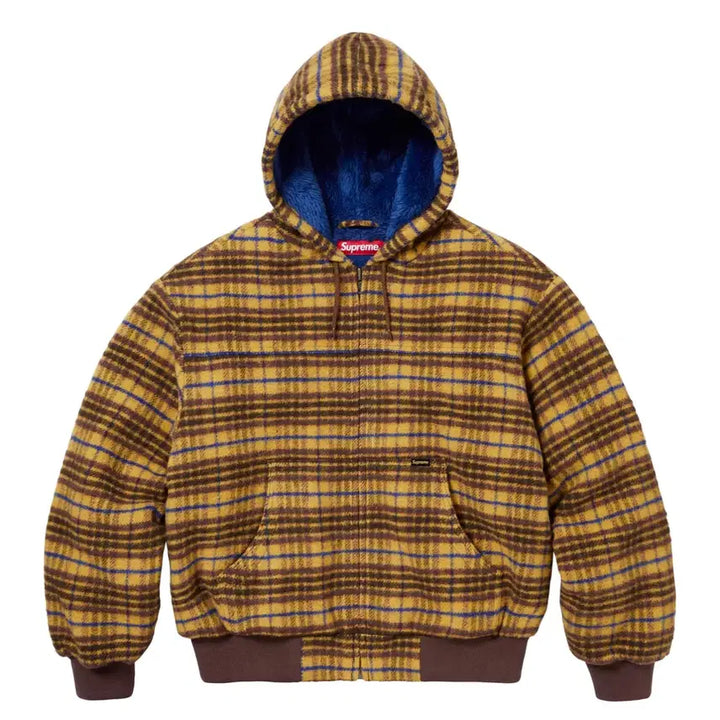 [BUNJANG] Supreme Plaid Wool Hooded Work Jacket FW23 / 슈프림 플래드 울 후드 워크 자켓 (FW23)