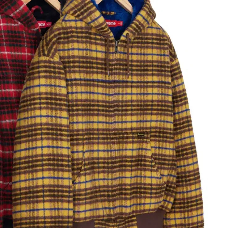 [BUNJANG] Supreme Plaid Wool Hooded Work Jacket FW23 / 슈프림 플래드 울 후드 워크 자켓 (FW23)