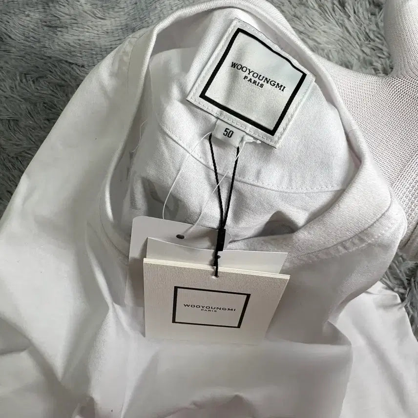 [BUNJANG] Wooyoungmi Back Logo T-Shirt Size 50 New / 우영미 백로고 반팔 50사이즈 새상품