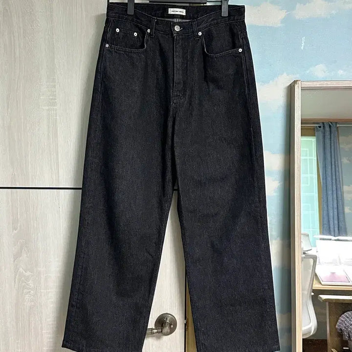 [BUNJANG] Branded 51036 Cone Onyx Jeans Extra Wide Straight Black / (32) 브랜디드 51036 콘 오닉스 진