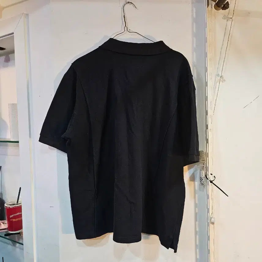 [BUNJANG] ALLSAWESOME Black Short Sleeve Polo T-Shirt Size 3 / <만원빈티지 >ALLSAWESOME 검정색 반팔 폴로티셔츠