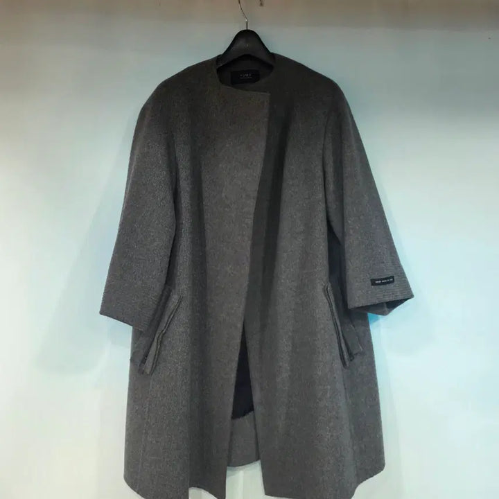 [BUNJANG] Time Cashmere Blend Open-Front Coat / 타임 캐시미어 혼방 오픈형 코트