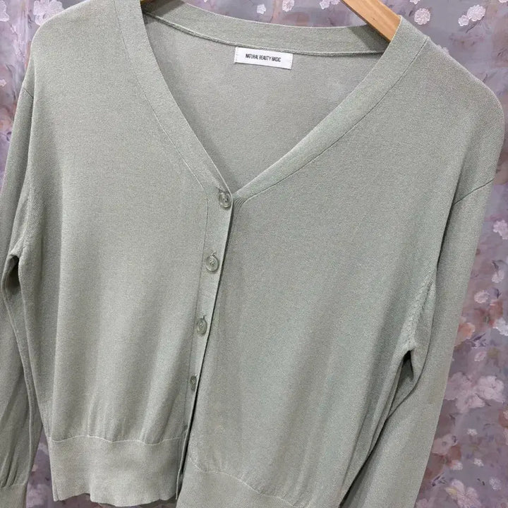 [BUNJANG] Natural Beauty Basic Vintage Cardigan / 일본 빈티지 네추럴뷰티베이식 민트 가디건