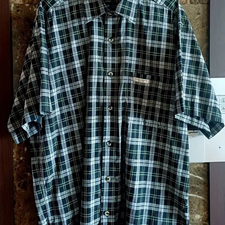 [BUNJANG] Valentino Checkered Shirt Size 100 / VALENTINO 체크 셔츠 100 사이즈