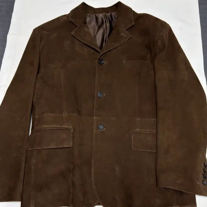 [BUNJANG] STU Goat Suede Blazer (Brown) - M / STU / 고트 스웨이드 블레이저 (브라운) / M