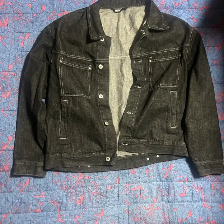 [BUNJANG] Washing Stitch Denim Jacket / 워싱 스티치 데님 자켓