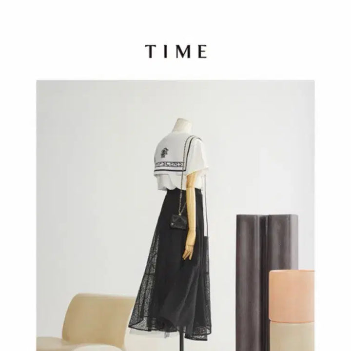[BUNJANG] TIME by TIME 100% Cotton T-Shirt Set / 한섬 타임 블랙 티셔츠 세트