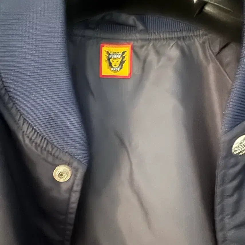 [BUNJANG] Human Made Nylon Stadium Jacket Navy / 휴먼메이드 나일론 스타디움 자켓 네이비