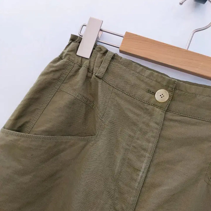 [BUNJANG] Atelier Vanessa Bruno Linen Shorts Khaki Size 55 / 아떼바네사브루노 카키색 린넨 반바지 55